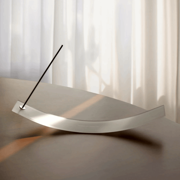 Frosted Glass Incense Holder